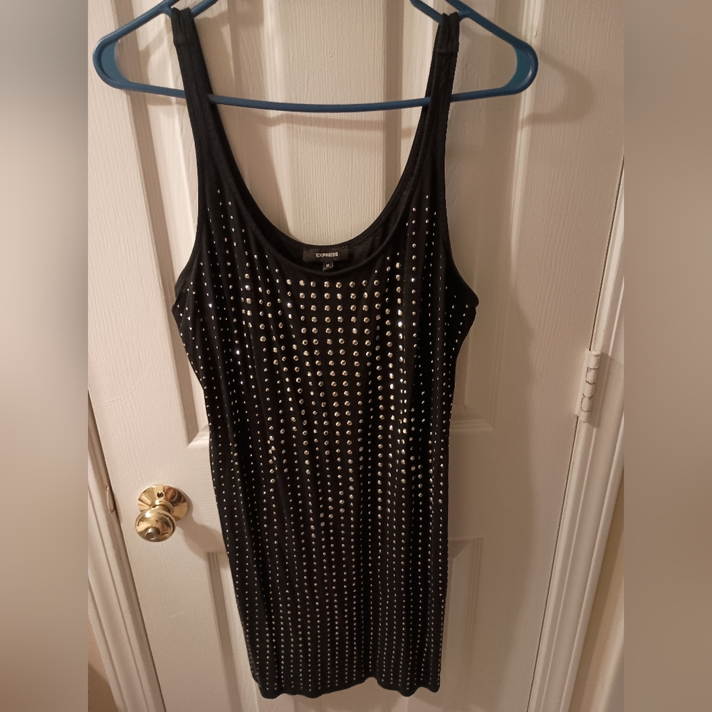 Express Black Studded Dress